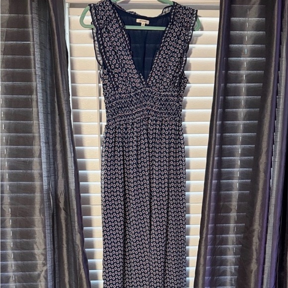 Max Studio Dresses & Skirts - Max Studio-  Navy and Red Sheer Long Dress - Medium - NWOT